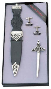 Mens Gift Sets: Gift Set, Celtic 3-Piece (Sgian Dubh, Kilt Pin, Cufflinks)