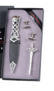 Mens Gift Sets: Gift Set, Tay 3-Piece (Sgian Dubh, Kilt Pin, Cufflinks)