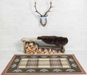 Home Furnishings: Tartan Floor Rugs, Thistle Border