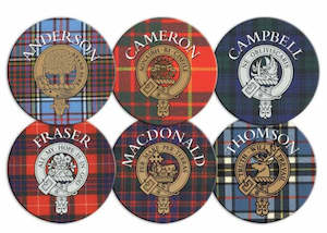 Clan Crest Round Coasters
