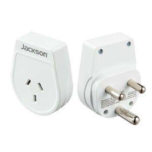 Batteries Leads: Jackson Slim Outbound Travel Adaptor For Use In South Africa And Parts Of India