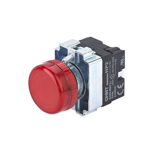 Industrial Control: Chint NP2-EW3465 Illuminated Push Button (Red) 1 x N/O 1 x N/C Contacts