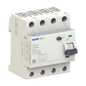 Power Distribution: NHP Dint RCCB 3P+N 63A 30mA Type A 72mm