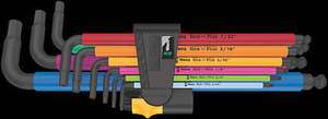 Handtools: Wera 950/9 Multicolour L-Key Set Imperial