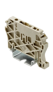 Rail Connectors: Weidmuller Terminal Din Rail End Stop ZEW35 Beige