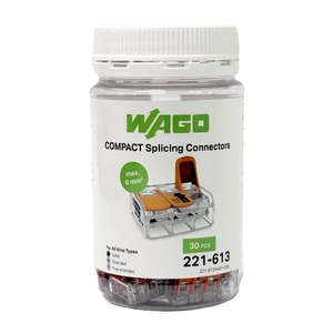 Rail Connectors: ECS Wago Jar (30) 3-Way 6mm