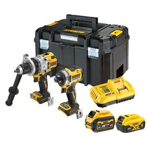 Cordless: Dewalt 18V XR Premium 2 Piece Kit - 5.0Ah