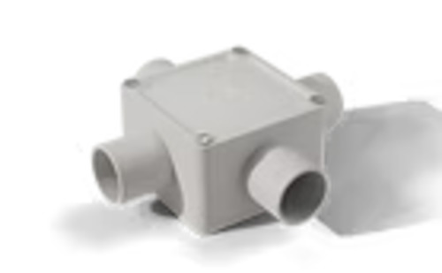 ICS 40mm Square JBox 4Way Grey