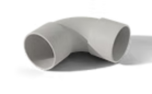 ICS 25mm Solid Elbow Grey