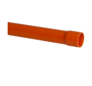 Iplex Electrical Conduit 20mmx4M Socket One End Orange