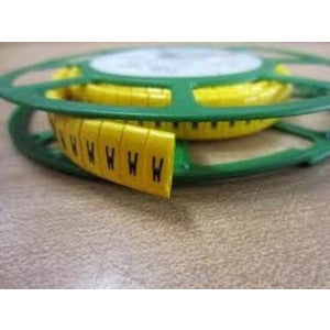 Cable Markers: PARTEX POK 10/4 DISC YELLOW:V CABLE MARKERS