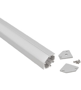 Halcyon Silver Surface Mt W X D Mm Alu Profile Opal Frosted