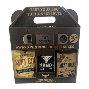 Power Workshop And Garden: Rum and Que Wing Kit (1 x 150g Ribrocker, 1 x Beer Cooler, 1 x 500g Meat Juice BBQ Sauce)