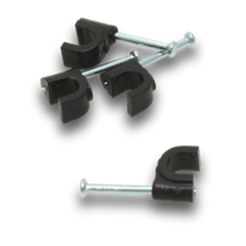 Elecsupp Clips pvc coaxial cable Black