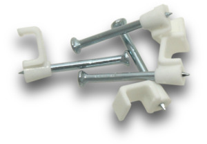 Pinclips: Elecsupp Clips pvc flat 1.0mm twin tps