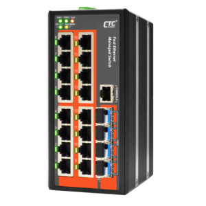 Active Equipment: CDL CTCUnion Ethernet Managed Switch 16x 10/100Base-T 16 Port (-10C - +60C)