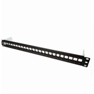 Connection And Termination: Belden KeyConnect Front Access Patch Panel, 24-port, 1U, Empty, No Management