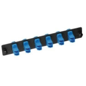 Belden FiberExpress Adapter Strip, loaded 6 LC Duplex Singlemode OS2 Adapters (Blue)