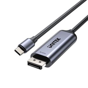 Multimedia: Unitek 1.8M 8K USB-C Displayport 1.4 Cable In Aluminium Housing