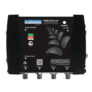 Satellite And Terrestrial: Matchmaster APARTMENT AMPLIFIER, 4-PORT BACKFEED