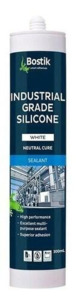 Adhesives Solvents: Bostik Industrial Grade Silicone White 300ml Cartridge