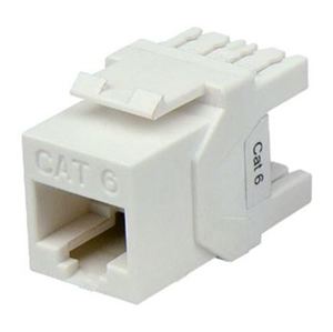 DYNAMIX Cat6 UTP Keystone RJ45 Jack for 110 Face Plate T568A/B White