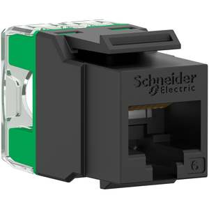 Schneider RJ45 JACK CAT6 UTP KEYSTONE BLACK