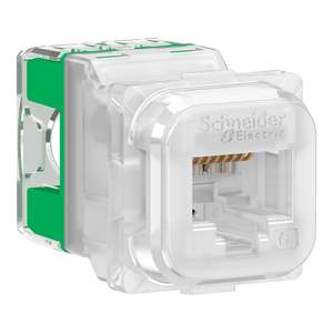 Schneider RJ45 JACK CAT6 UTP 40M TRANSLUCENT