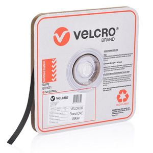 CDL Velcro One-Wrap Continuous Black 12.5mm x 22.8m