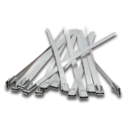 Cable Tie: Elmark Cable Tie 150 x 4.6mm Stainless Roller Ball 100pc