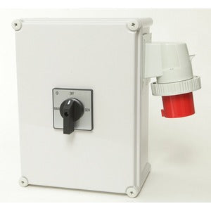Kraus & Naimer 63A 1PH Mains-Off-Gen Encl 32A Inlet INDOOR