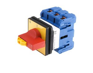 K&N Switch 20A 5.5kW Panel Mount V845 Padlock Red-Yellow