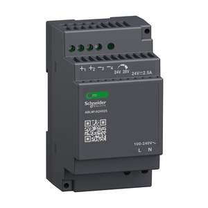 Power Supply: Schneider POWER SUPPLY 24V 2.5A MODULAR