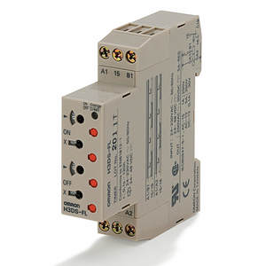 Omron Timer DIN 1CO 5A On/Off-Delay 24-230VAC/24-48VDC