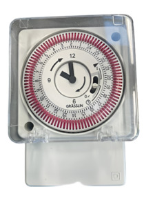 Time Switching: Hamer Grasslin Tactic 211A Timeswitch Quartz Surface Mechanical 1Ch with Reserve 96 Segments Auto/ Fix On/ Fix Off