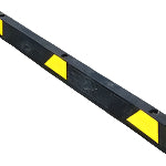 Vanguard Rubber Wheel Stop 1650mm - Black/Yellow