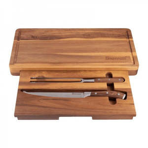 Starrett Chopping Board with Carving Knife & Fork