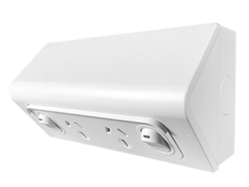 Vynco Metro Outdoor S/G EXT MET P/P HOR 2G 10A DEEP WHT