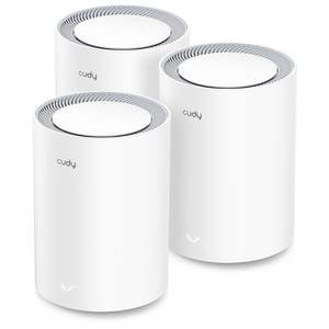 Cudy AX3000 3-Pack 2.5G Dual-Band Wi-Fi 6 Mesh System
