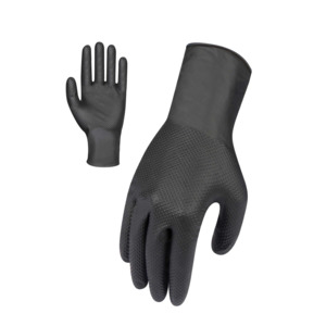 Force360 SafeTouch Industrial Nitrile Glove Box of 50 - Black Large