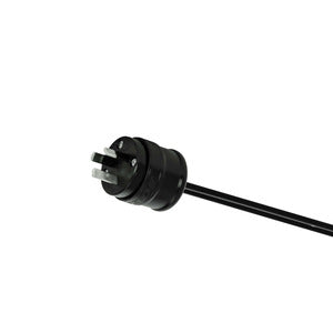 Enzide IEE500 15AMP 3 Pin Plug 3 Rubber Black
