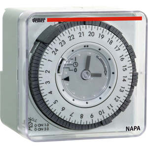 Vemer Daily Mechanical Time Clock with 200hr Reserve - suita