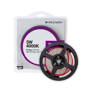 Halcyon LT5 4K3M LED TAPE HD 3M (CUT 50mm) 8mm 5W 120/1M 24V DC-nW