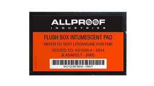 Allproof FBINT Flush Box Intumescent Fire Pad