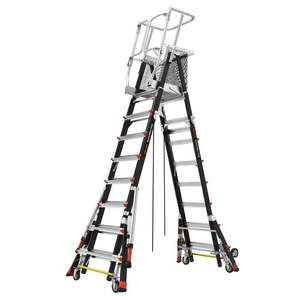 Tools And Instruments: Staffy Little Giant ADJUSTABLE SAFETY CAGE, 5-9 STEP, OUTRIGGERS, WHEEL LIFTS, NET, RATCHET LEVELLERS, INDUSTRIAL 150KG