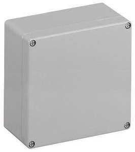 Cabinets And Enclosures: Conta-Clip Aluminium Enclosure, 122x120x80, Grey IP66