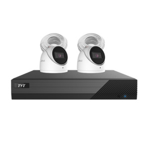 Security And Fire: Arrowhead 4 Channel NVR KIT includes: TVT-4CHNVR-P, 2 x TVT-D2.8POE-AI, 2 x CAT cable & 1TB HDD