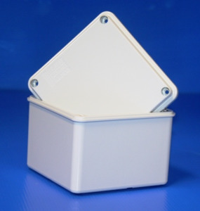 Enclosures: Gewiss Enclosure Plastic Deep Body Grey 100 x 100 x 80mm IP56