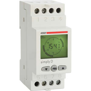 Time Switch: Vemer Daily Time Clock with 5yr Reserve, 16 Amp Single Pole,