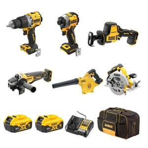 Dewalt 18V XR 6 Piece Kit - 5.0Ah